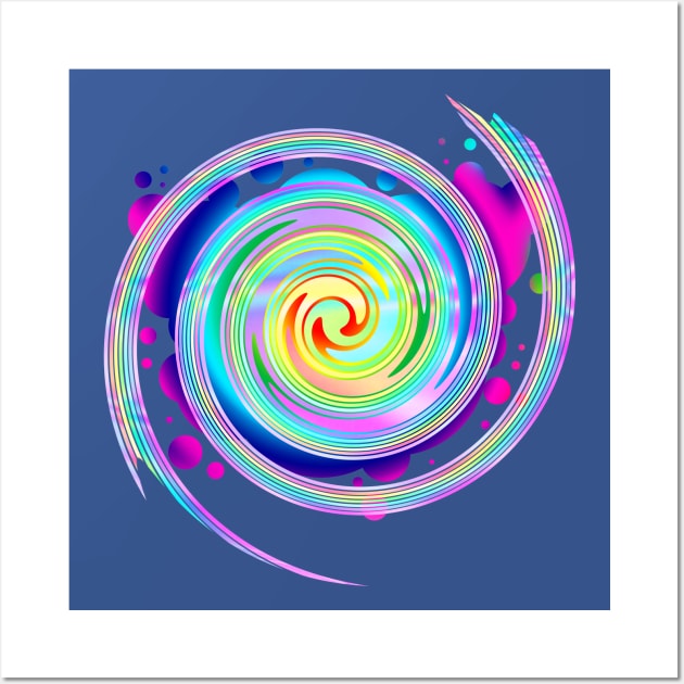 Amazing Rainbow circle effects Wall Art by Top Dopes